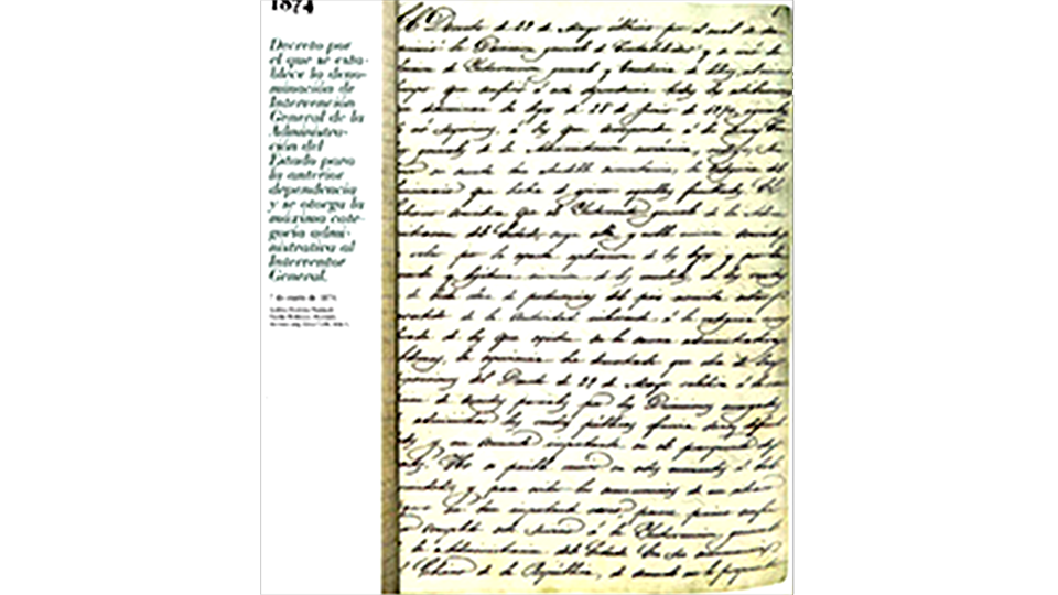 Decreto 7 de enero de 1874