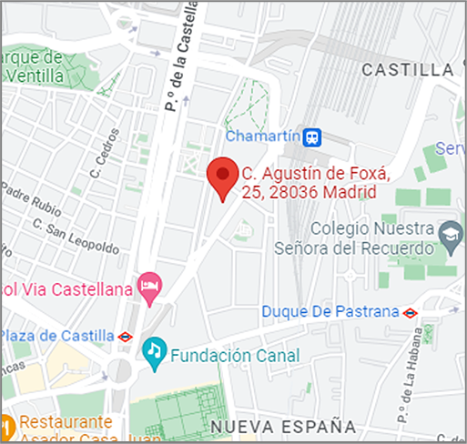 Google Maps Calle Agustín de Foxá