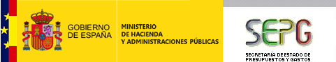 Imagen institucional del Ministerio de Hacienda y Administraciones Públicas y de la Secretaría de Estado de Presupuestos y Gasto